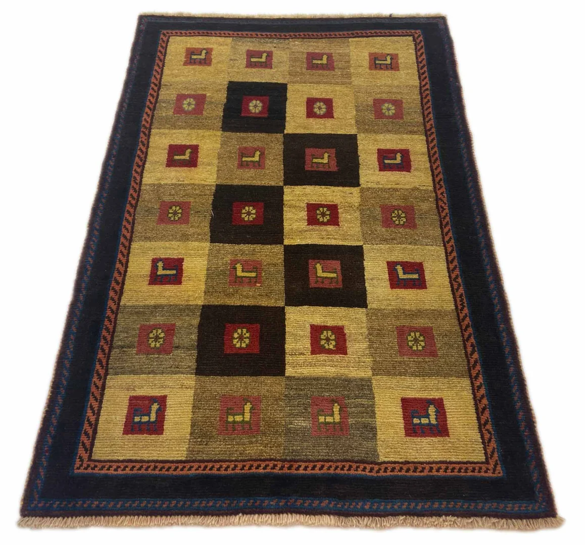 Perserteppich Fars 155 x 102 cm Schurwolle handgeknüpft