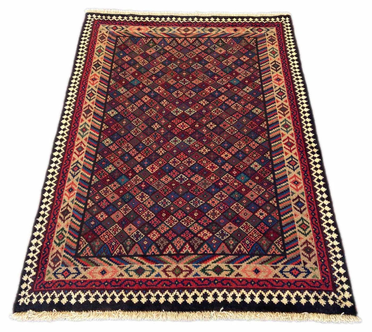 Perserteppich Fars 153 x 110 cm Schurwolle handgeknüpft