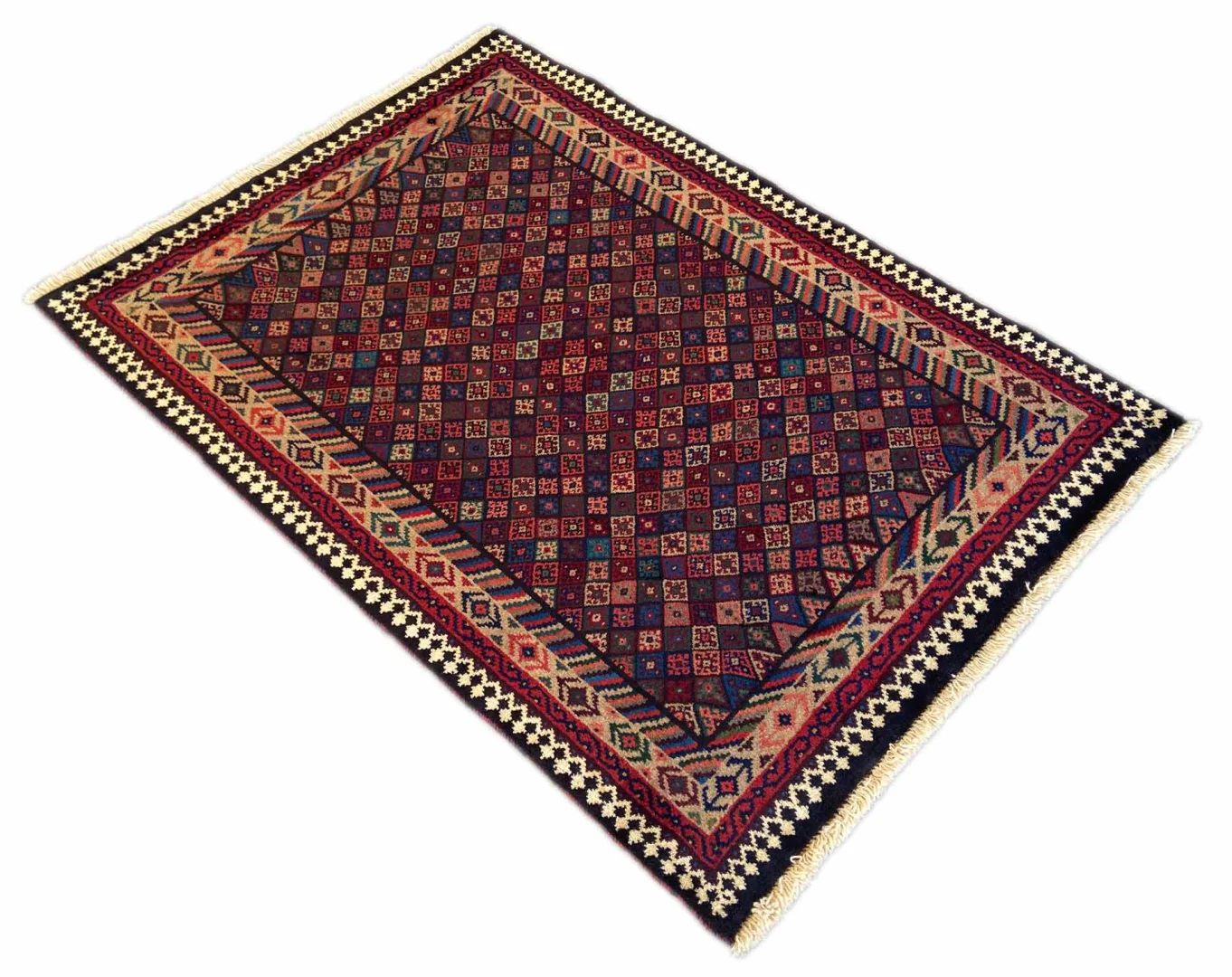 Perserteppich Fars 153 x 110 cm Schurwolle handgeknüpft