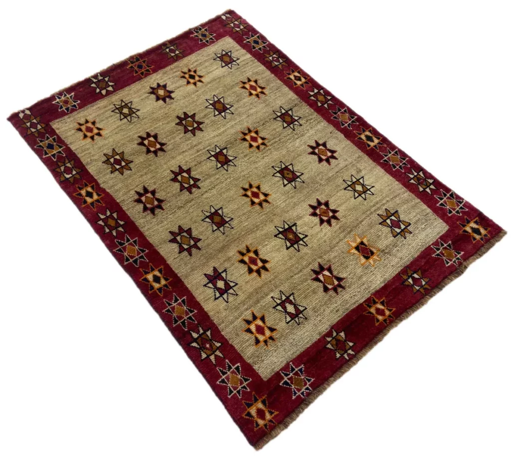 Perserteppich Gabbeh 155 x 112 cm Wolle handgeknüpft