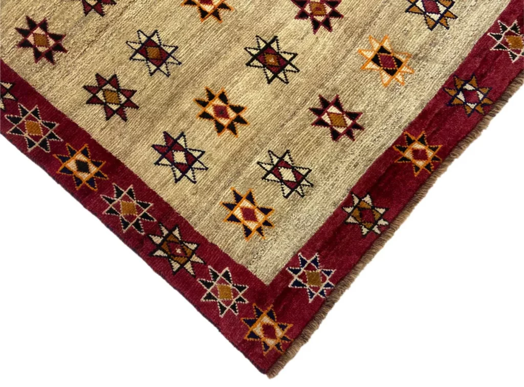 Perserteppich Gabbeh 155 x 112 cm Wolle handgeknüpft