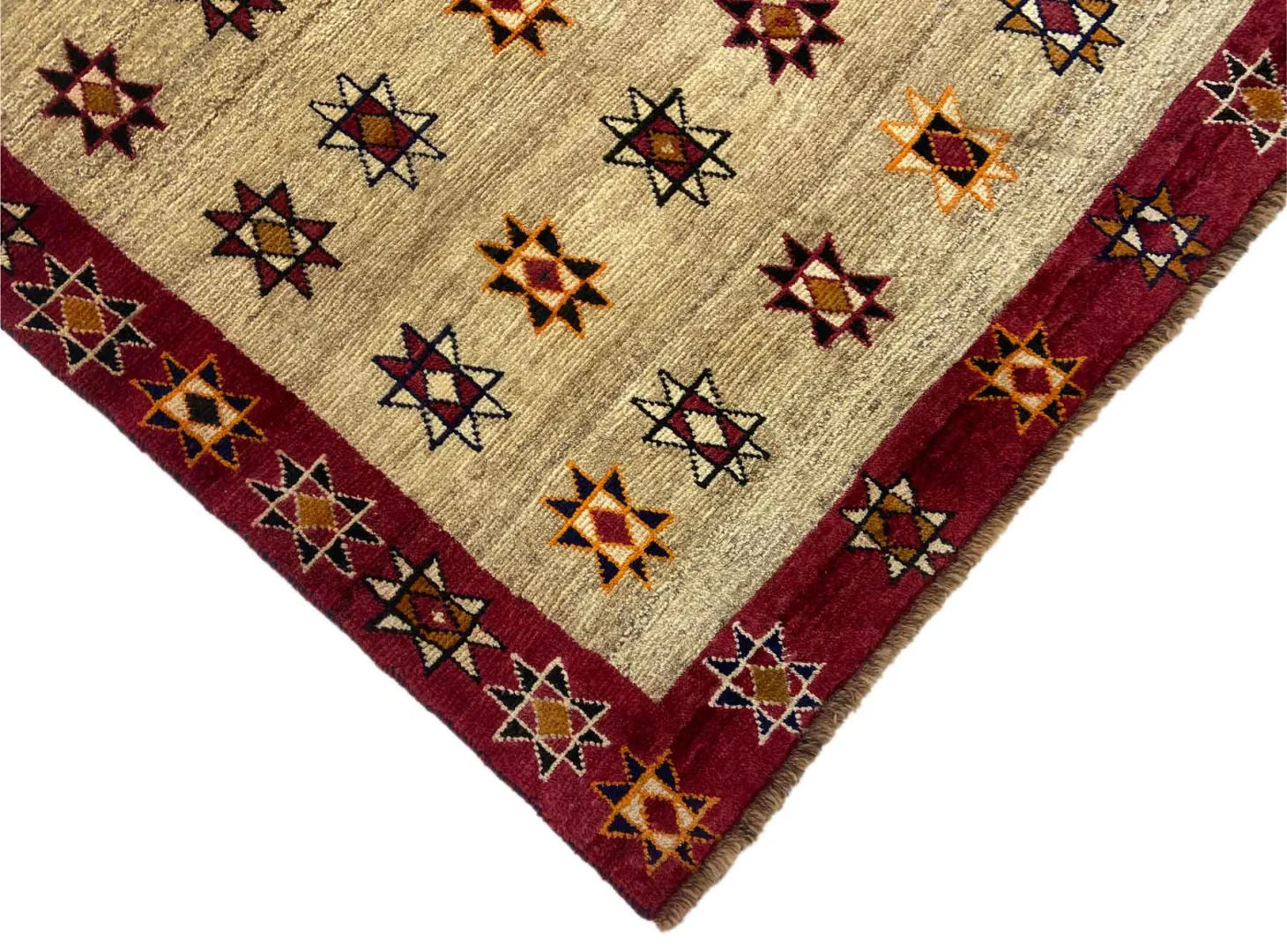 Perserteppich Gabbeh 155 x 112 cm Wolle handgeknüpft