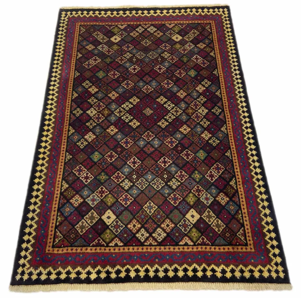 Perserteppich Gabbeh 158 x 107 cm Wolle handgeknüpft