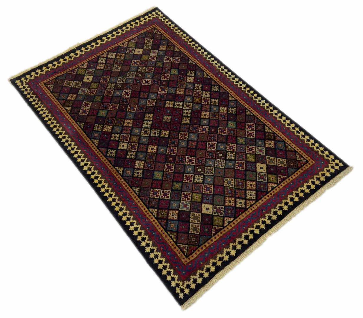 Perserteppich Gabbeh 158 x 107 cm Wolle handgeknüpft