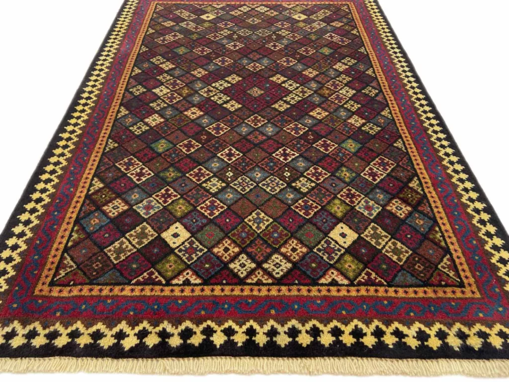 Perserteppich Gabbeh 158 x 107 cm Wolle handgeknüpft