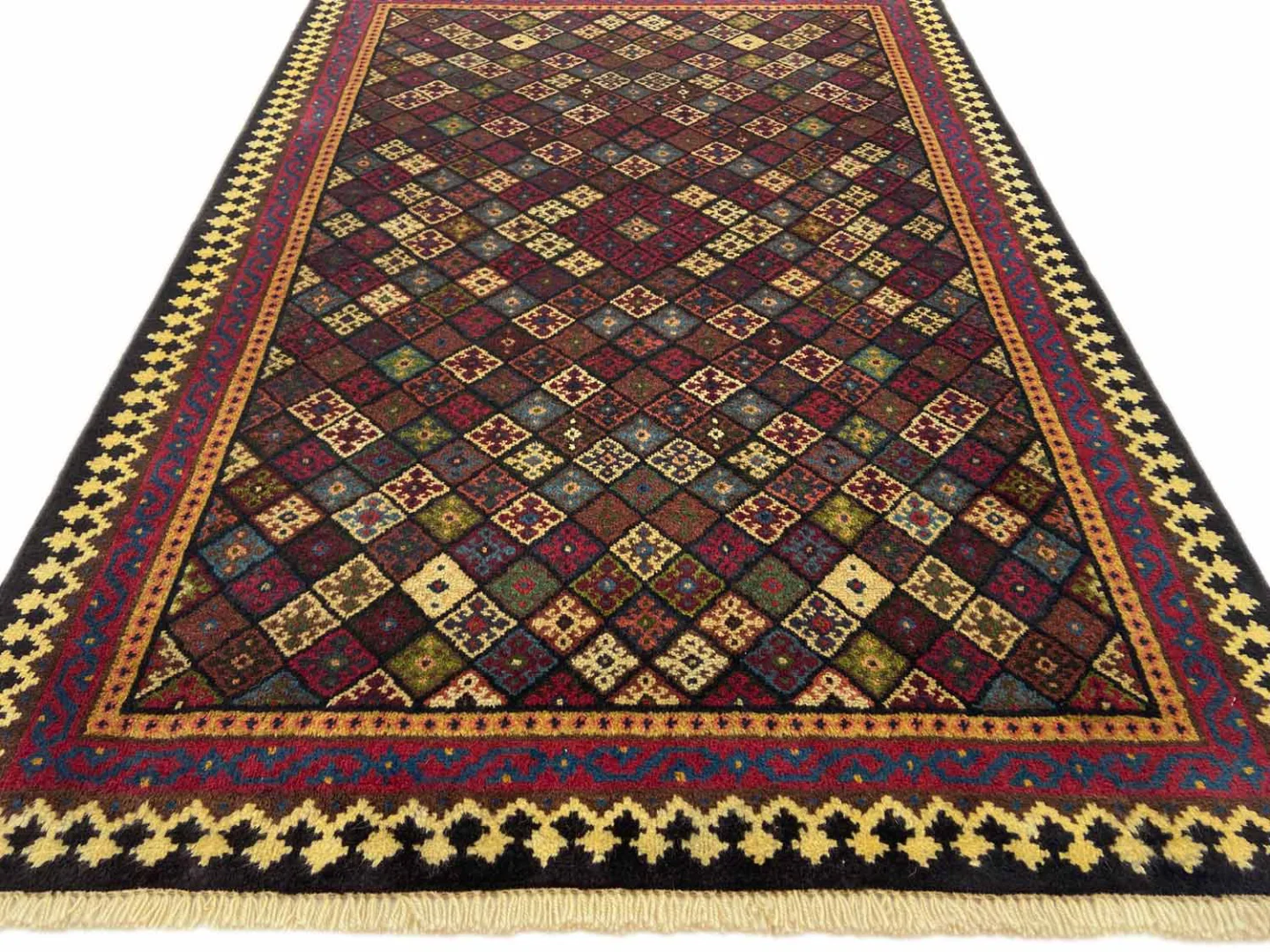 Perserteppich Gabbeh 158 x 107 cm Wolle handgeknüpft