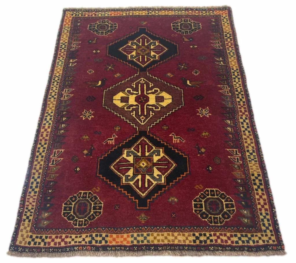 Perserteppich Fars 160 x 118 cm Schurwolle handgeknüpft