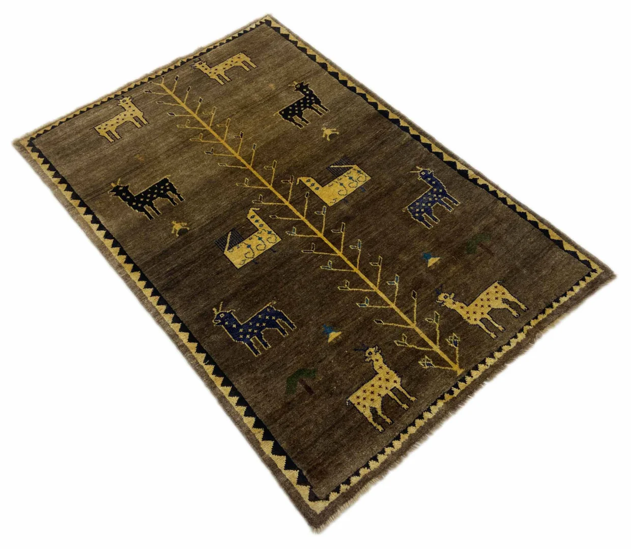 Perserteppich Fars 164 x 114 cm Schurwolle handgeknüpft