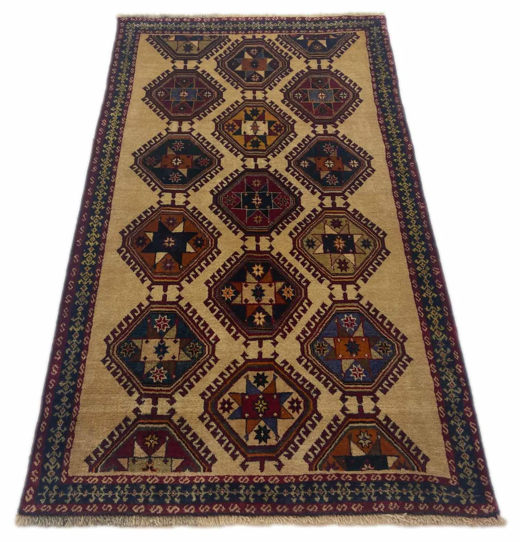 Perserteppich Fars 170 x 99 cm Schurwolle handgeknüpft