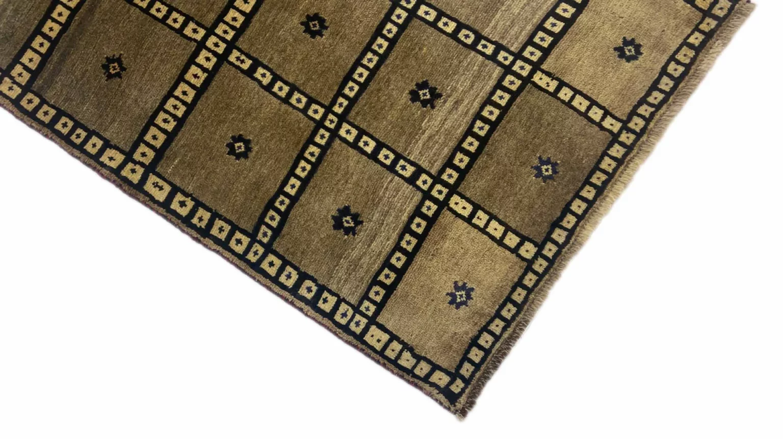 gabbeh-shuli-teppich-175-x-92-cm-ausgefallene-muster-knotendichte-90000-1-3 Perserteppich Fars 175 x 92 cm Wolle handgeknüpft