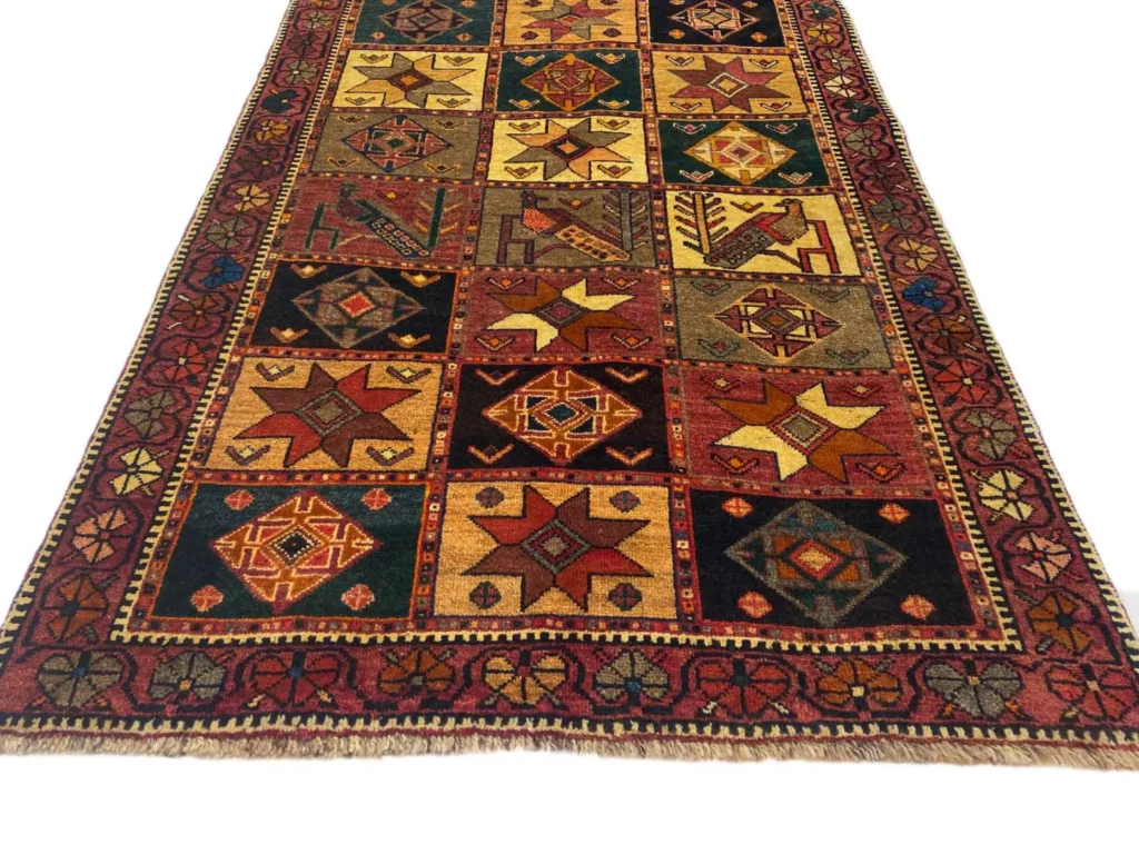Perserteppich Gabbeh 184 x 124 cm Schurwolle handgeknüpft
