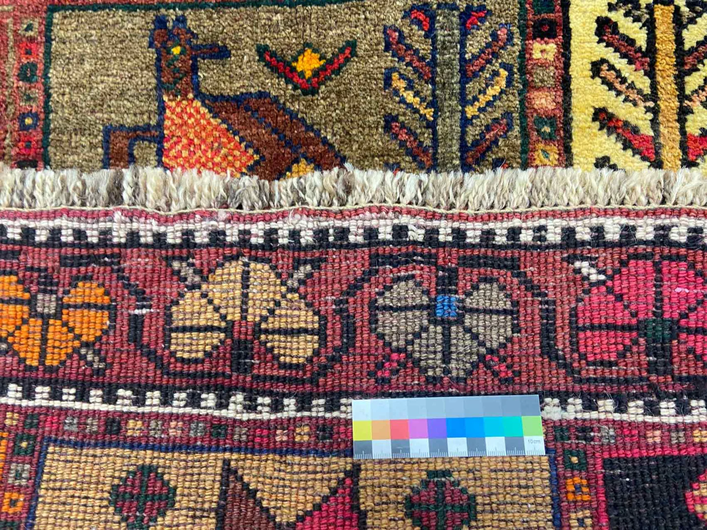 Perserteppich Gabbeh 184 x 124 cm Schurwolle handgeknüpft