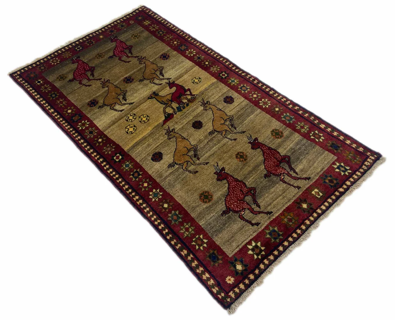Perserteppich Fars 187 x 105 cm Wolle handgeknüpft