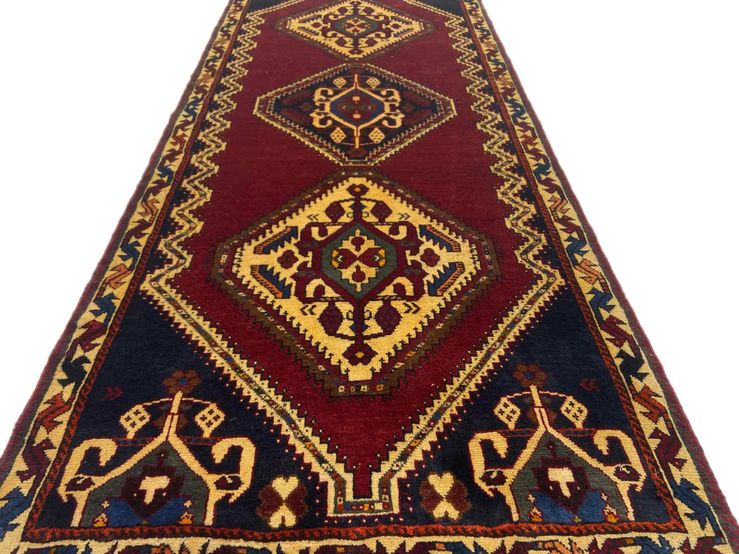 Perserteppich Fars Gabbeh 187 x 84 cm Schurwolle handgeknüpft