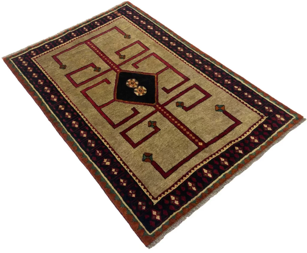 gabbeh-shuli-teppich-190-x-134-cm-altnomadische-muster-90000-180000-2 Perserteppich Fars 190 x 134 cm Wolle handgeknüpft