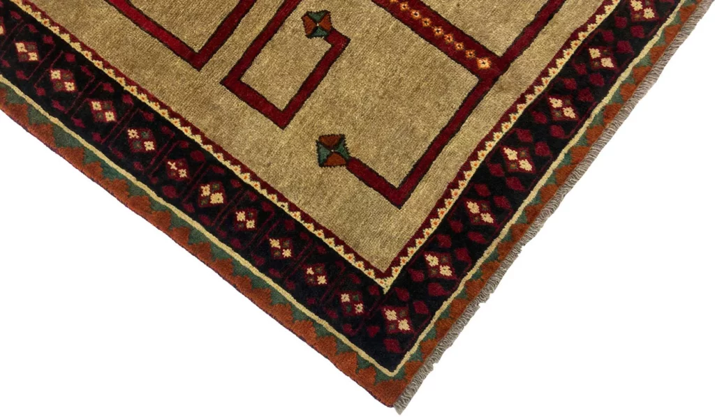 gabbeh-shuli-teppich-190-x-134-cm-altnomadische-muster-90000-180000-3 Perserteppich Fars 190 x 134 cm Wolle handgeknüpft