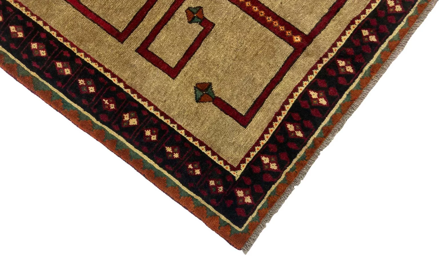 gabbeh-shuli-teppich-190-x-134-cm-altnomadische-muster-90000-180000-3 Perserteppich Fars 190 x 134 cm Wolle handgeknüpft