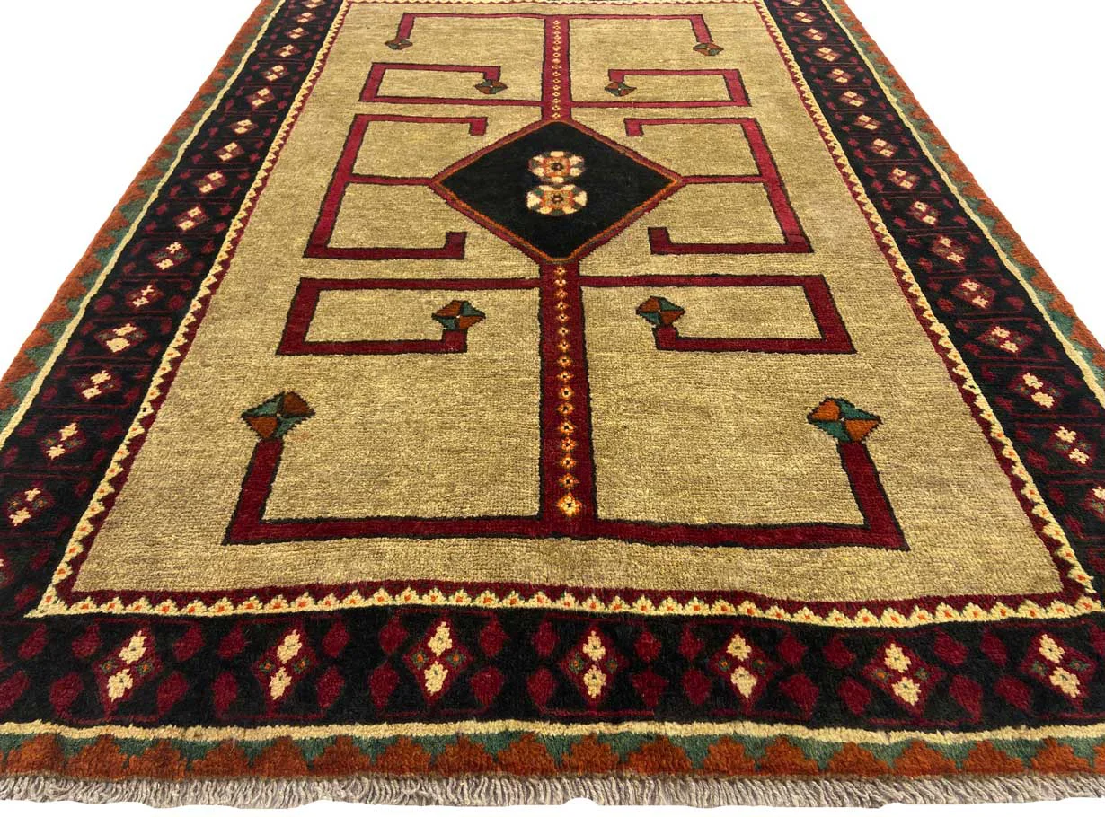 gabbeh-shuli-teppich-190-x-134-cm-altnomadische-muster-90000-180000-4 Perserteppich Fars 190 x 134 cm Wolle handgeknüpft