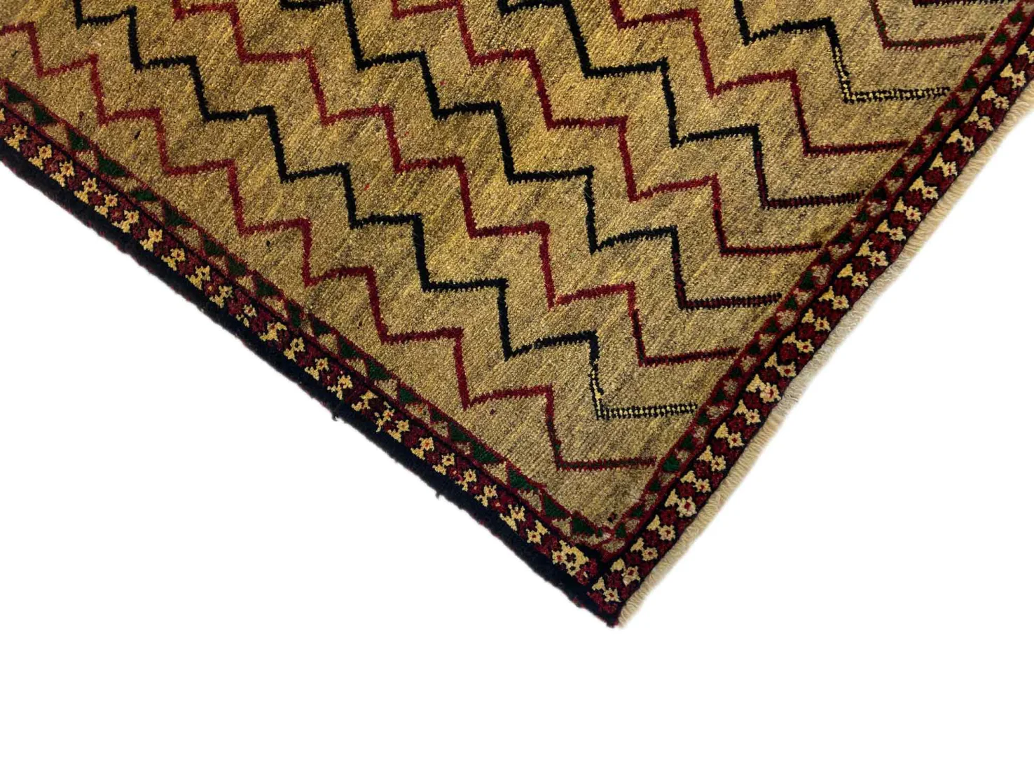 gabbeh-shuli-teppich-190-x-87-cm-ausgefallene-muster-mit-glanzvoller-3 Perserteppich Fars 190 x 87 cm Wolle handgeknüpft