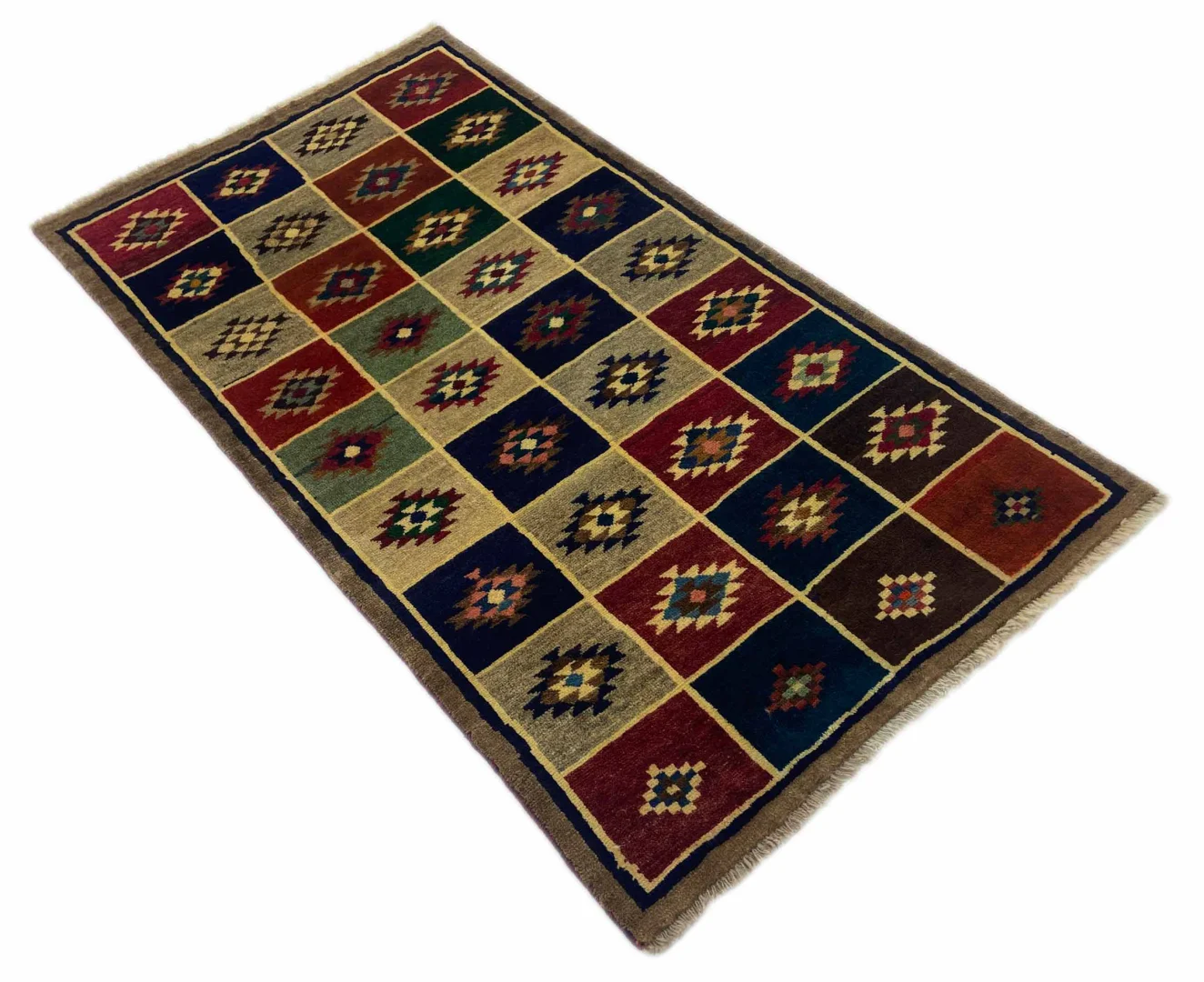 Perserteppich Fars 195 x 106 cm Schurwolle handgeknüpft