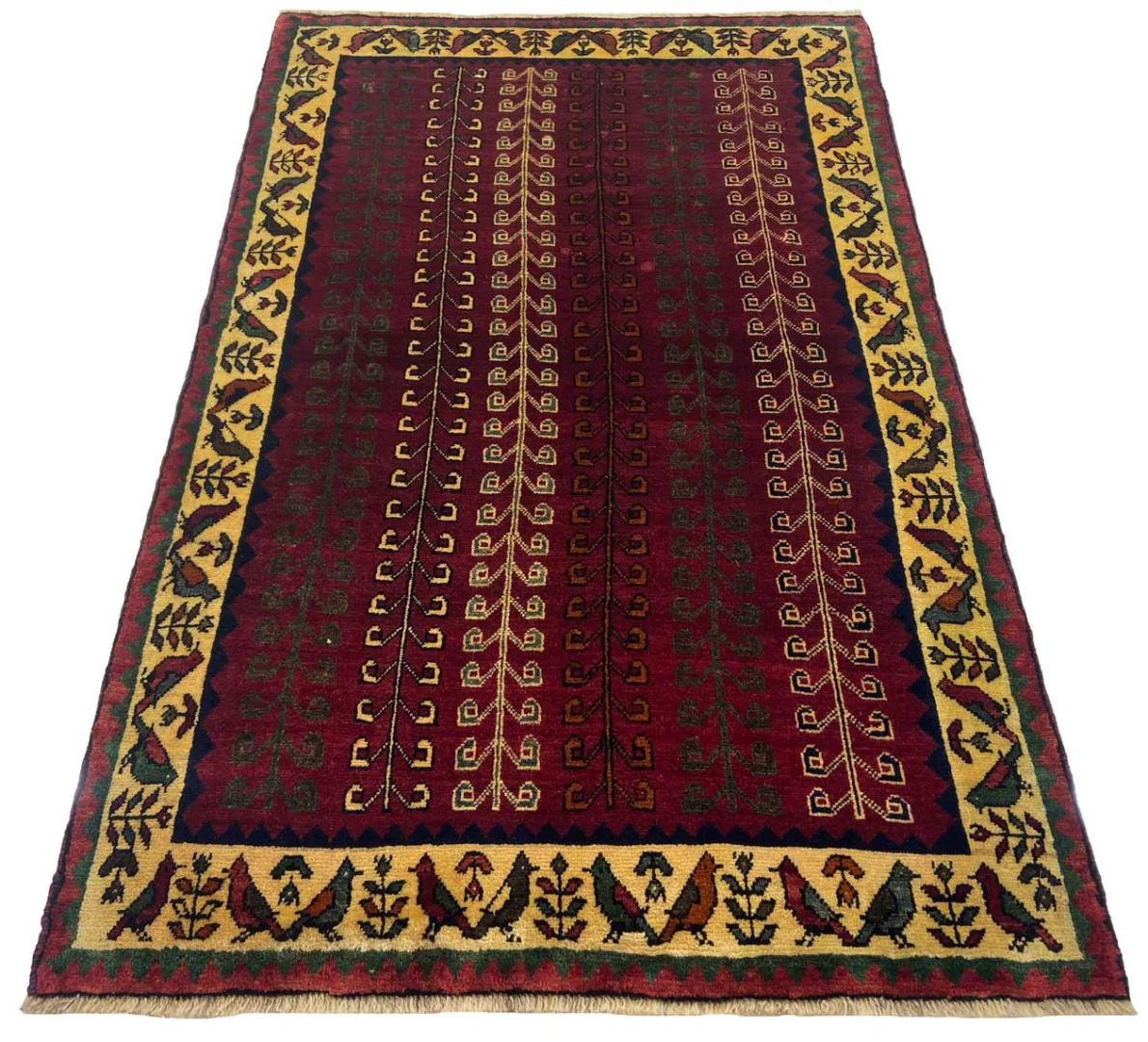 Perserteppich Fars 195 x 124 cm Wolle handgeknüpft