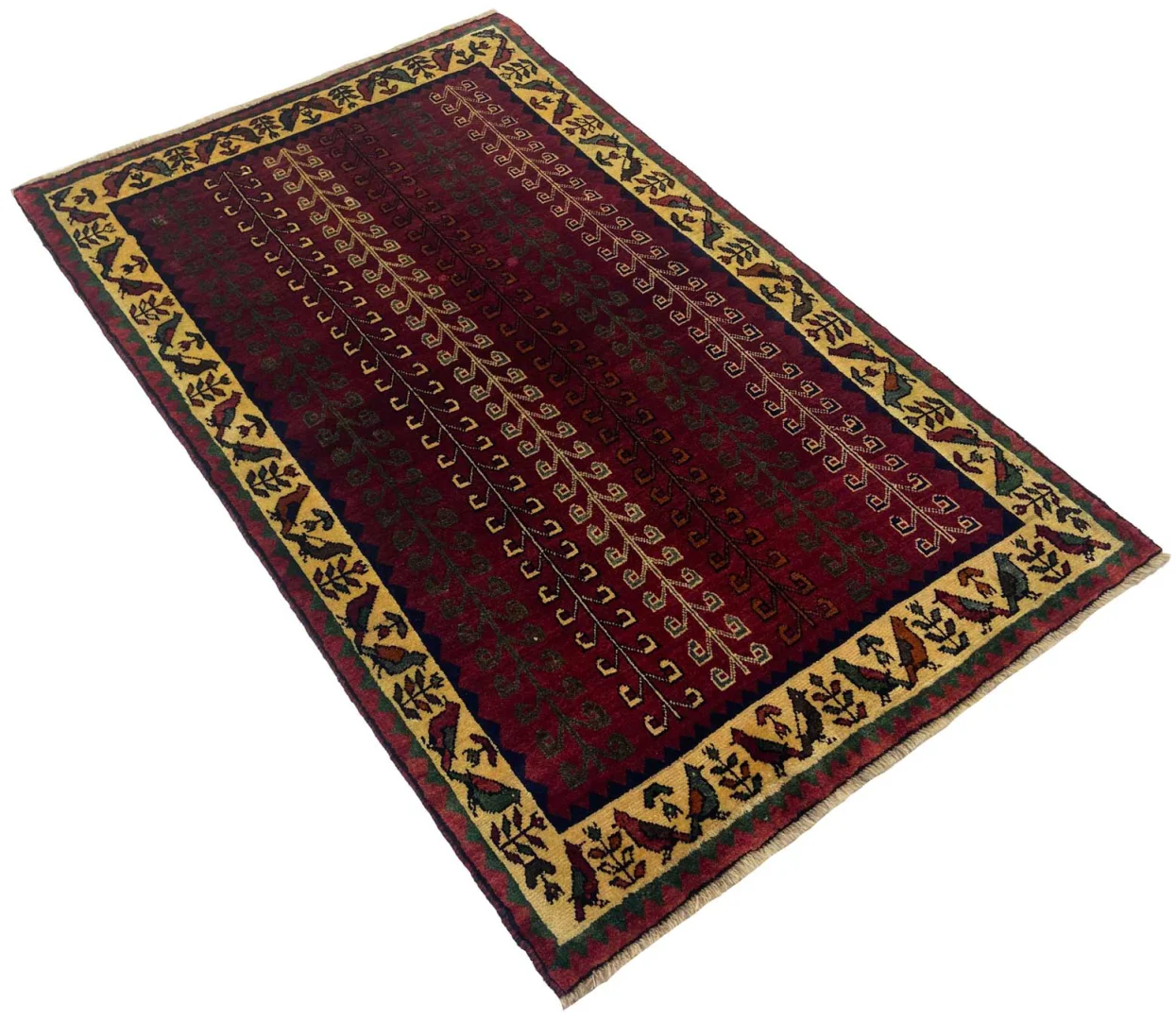 Perserteppich Fars 195 x 124 cm Wolle handgeknüpft