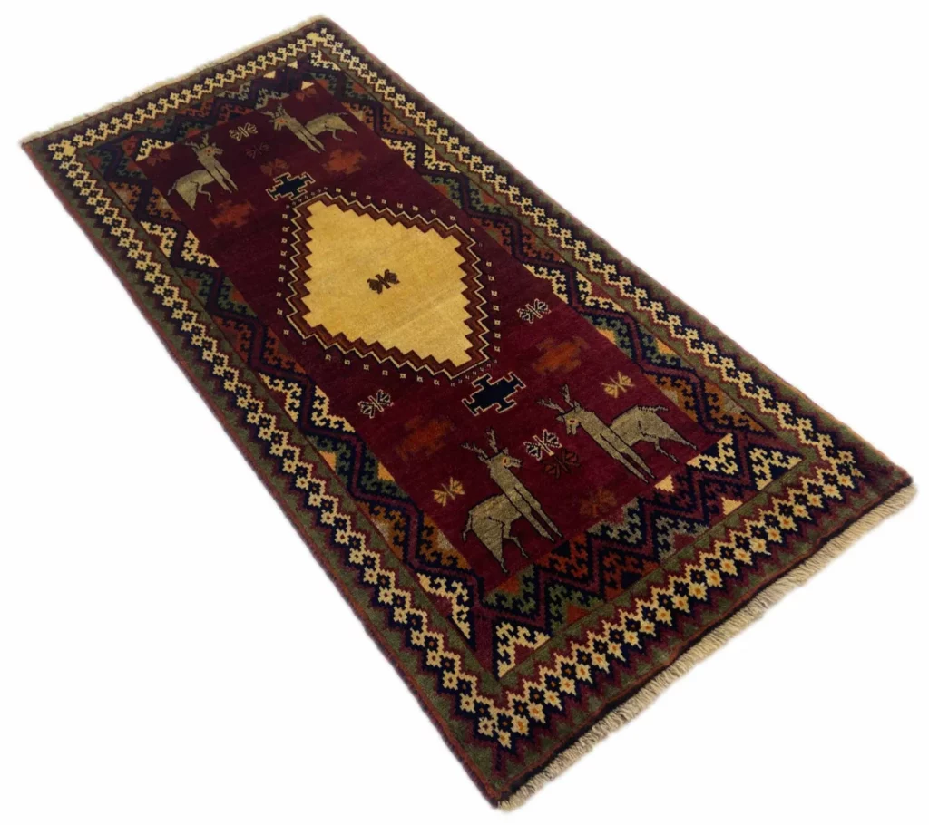 Perserteppich Fars 200 x 96 cm Schurwolle handgeknüpft