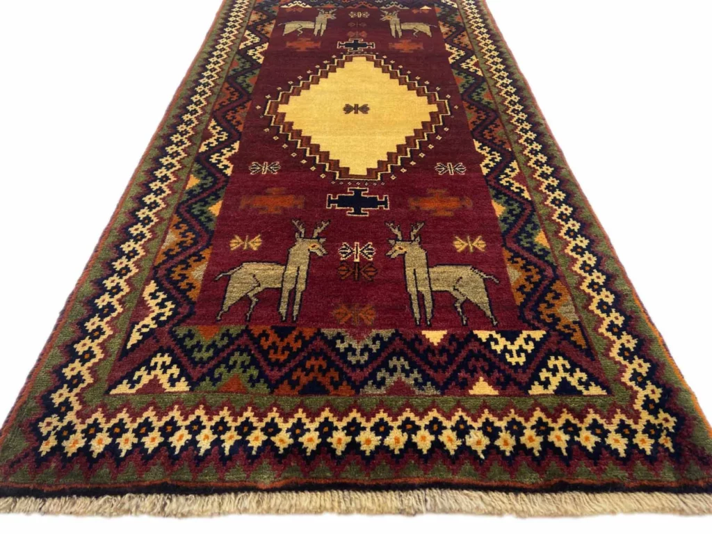 Perserteppich Fars 200 x 96 cm Schurwolle handgeknüpft