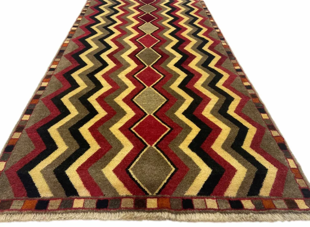 Perserteppich Fars 201 x 102 cm Schurwolle handgeknüpft