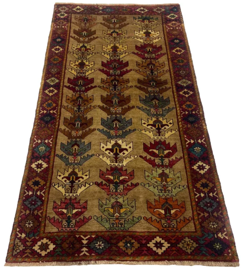 Perserteppich Gabbeh 203 x 103 cm Wolle handgeknüpft