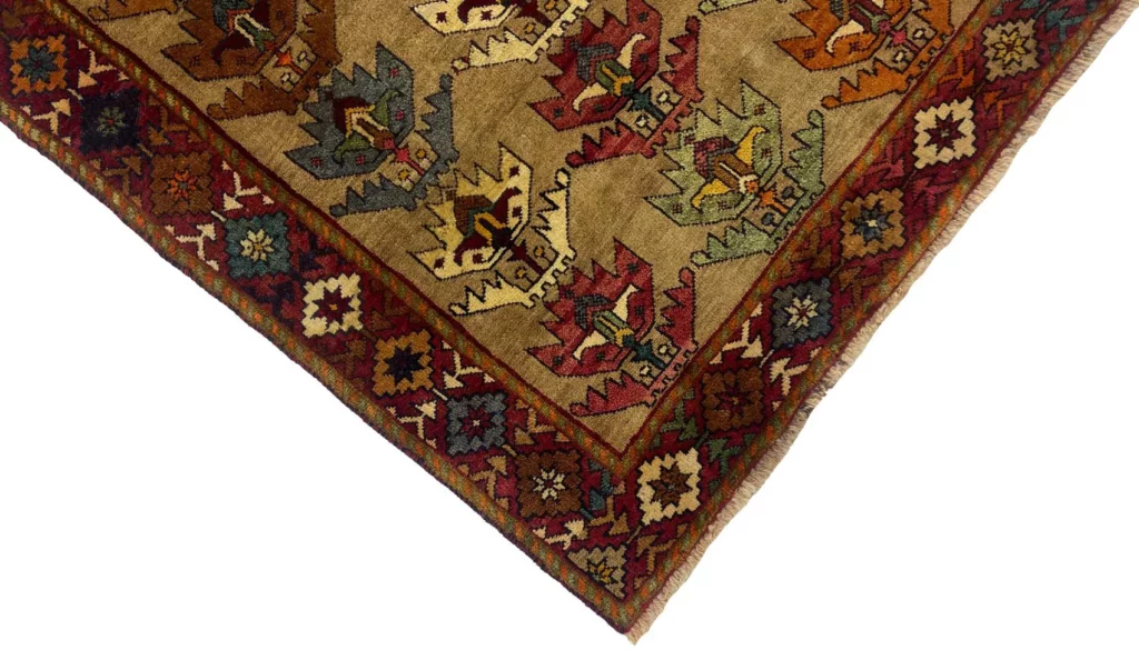Perserteppich Gabbeh 203 x 103 cm Wolle handgeknüpft