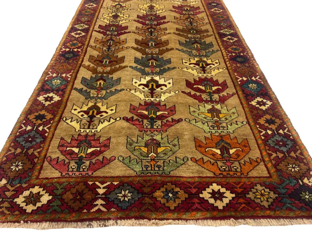 Perserteppich Gabbeh 203 x 103 cm Wolle handgeknüpft