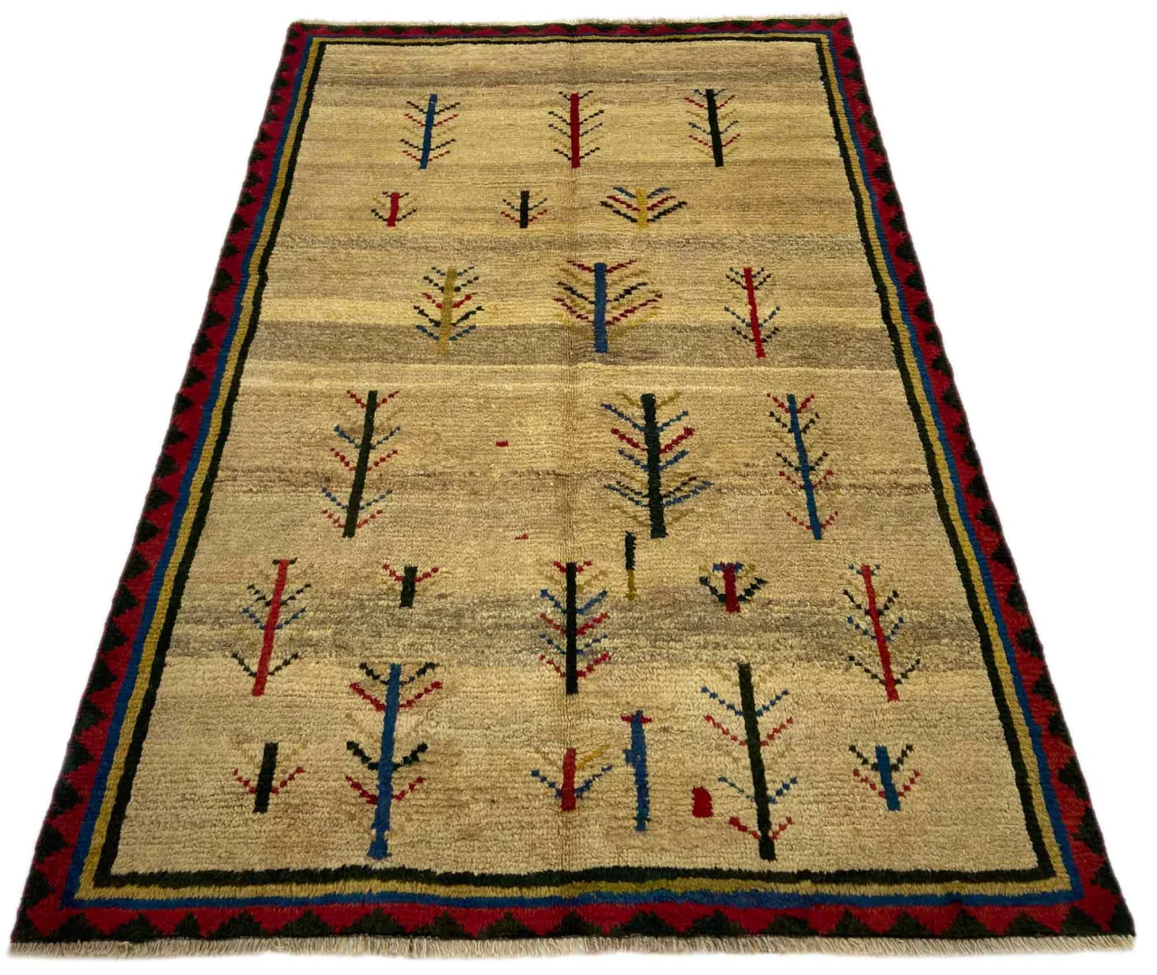 Perserteppich Fars 204 x 136 cm Schurwolle handgeknüpft
