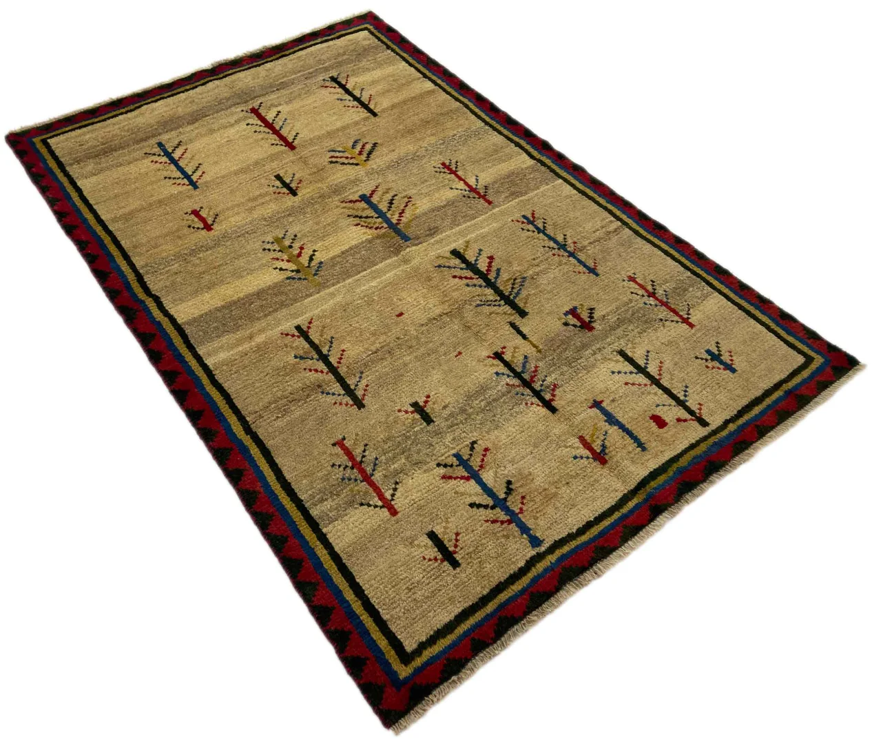 Perserteppich Fars 204 x 136 cm Schurwolle handgeknüpft