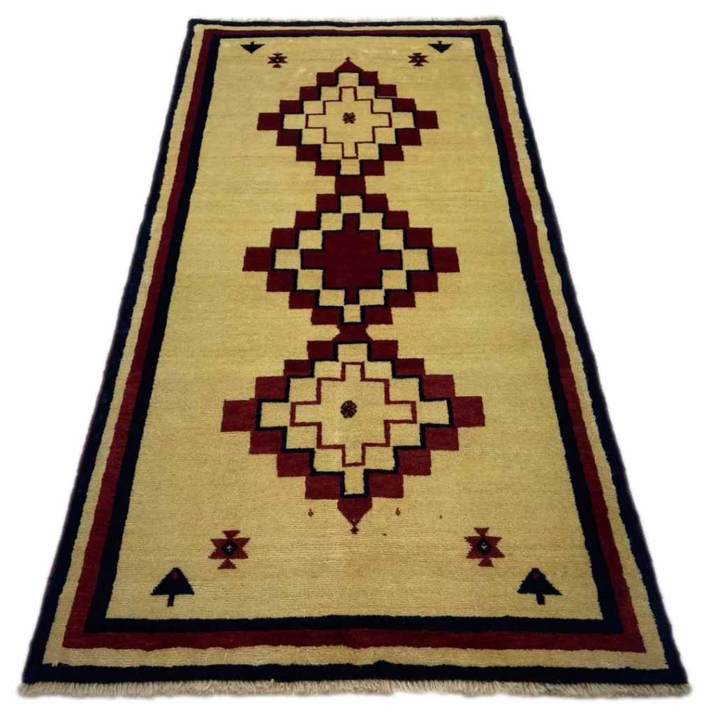 Perserteppich Fars 208 x 106 cm Schurwolle handgeknüpft