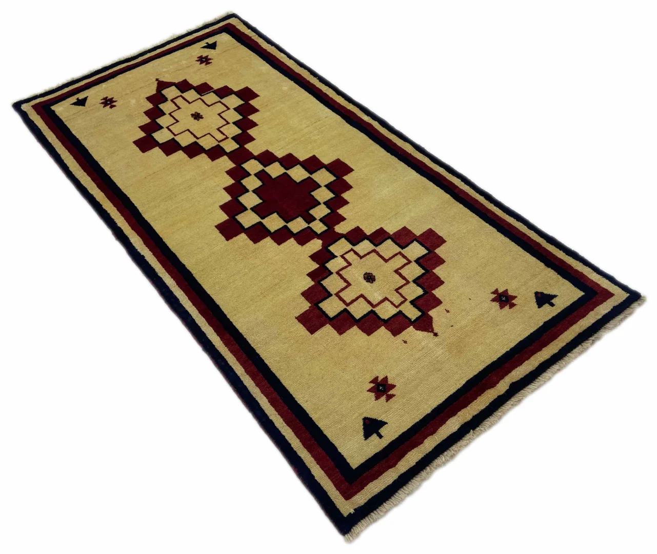 Perserteppich Fars 208 x 106 cm Schurwolle handgeknüpft