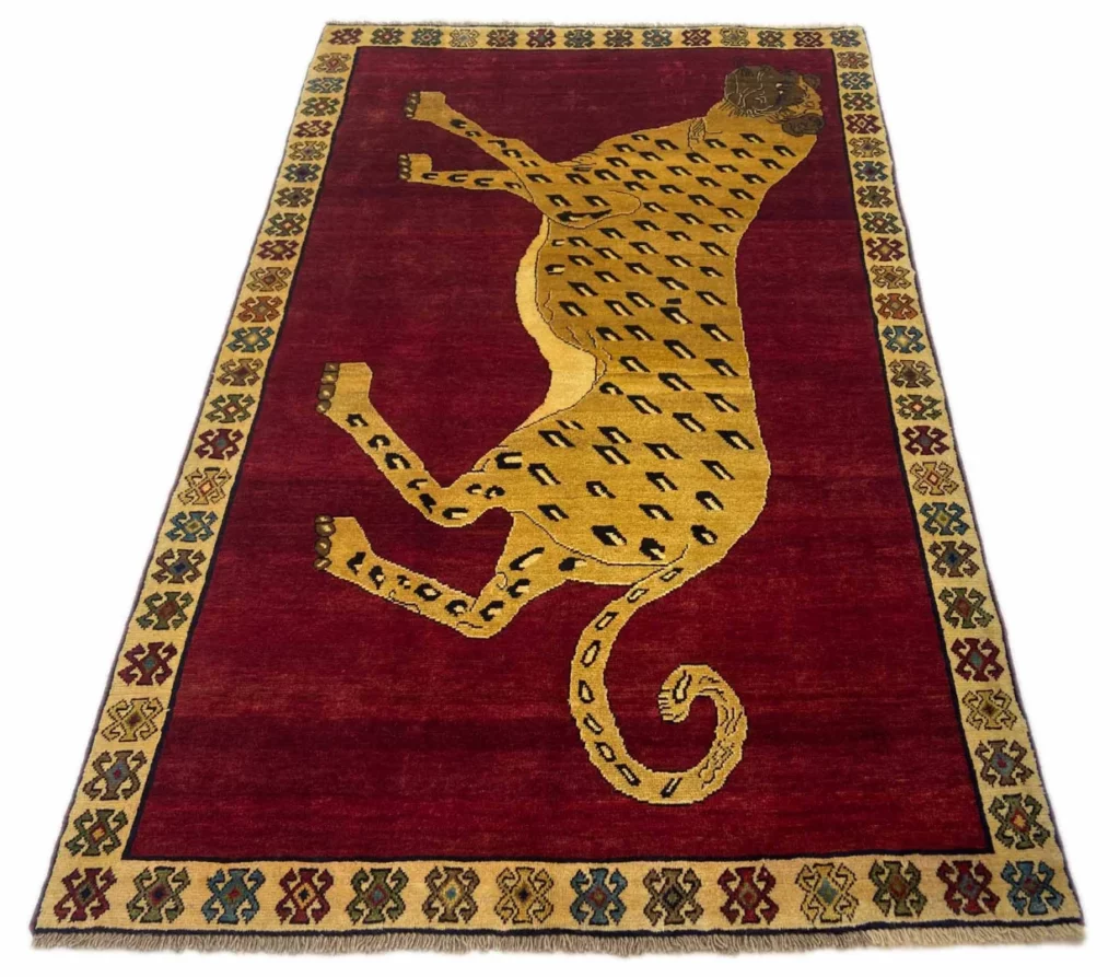 Perserteppich Gabbeh 217 x 134 cm Schurwolle handgeknüpft