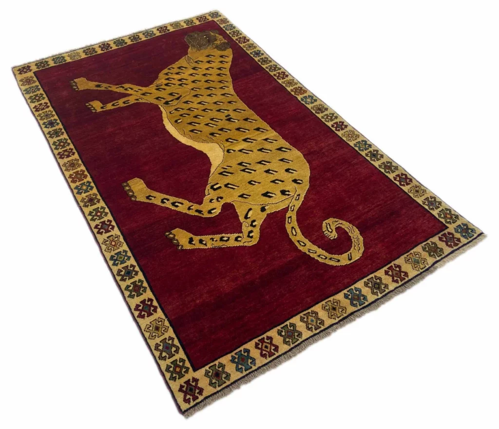 Perserteppich Gabbeh 217 x 134 cm Schurwolle handgeknüpft