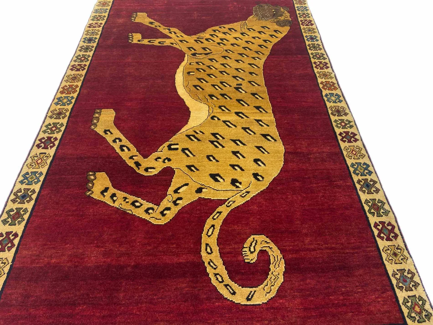 Perserteppich Gabbeh 217 x 134 cm Schurwolle handgeknüpft