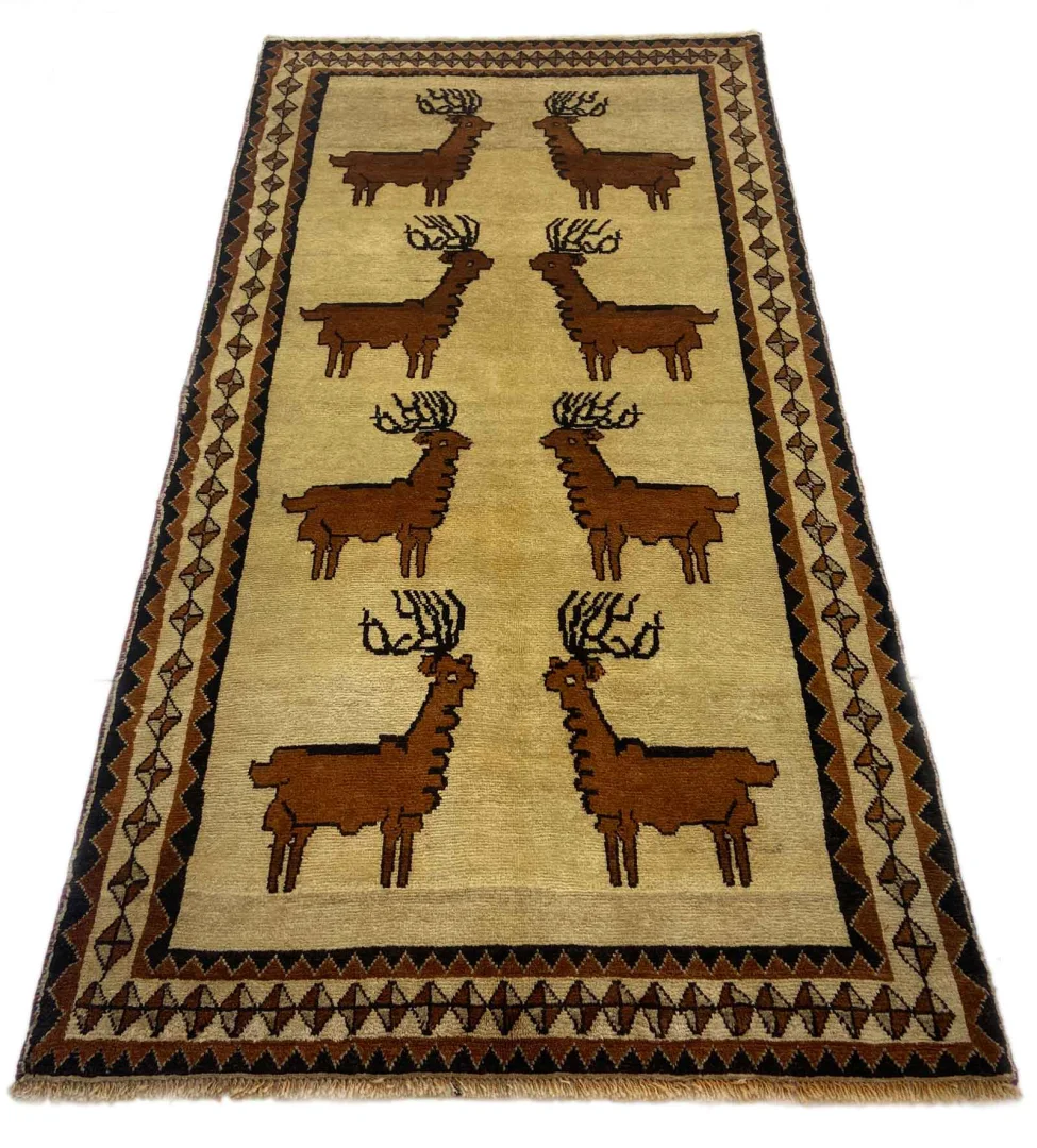 Perserteppich Fars 224 x 114 cm Wolle handgeknüpft