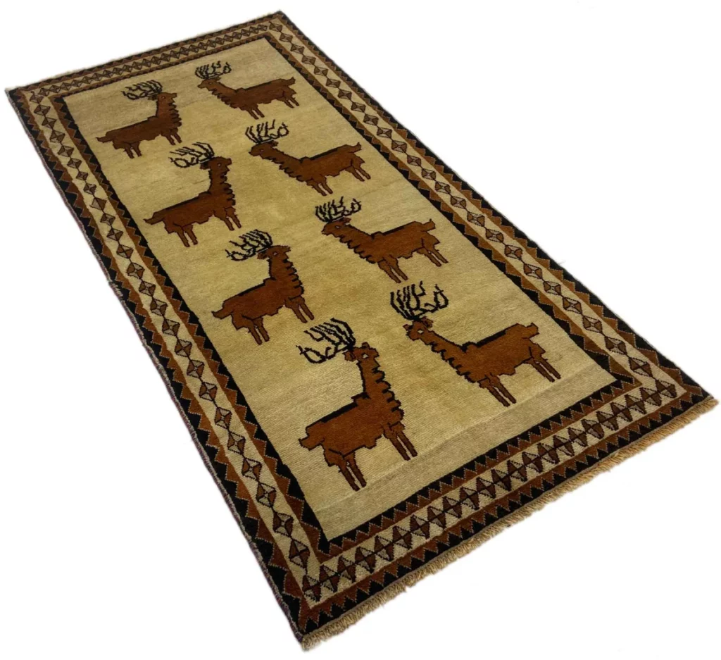 Perserteppich Fars 224 x 114 cm Wolle handgeknüpft