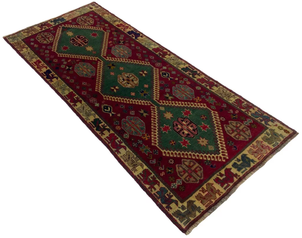 Perserteppich Fars 222 x 96 cm Wolle handgeknüpft