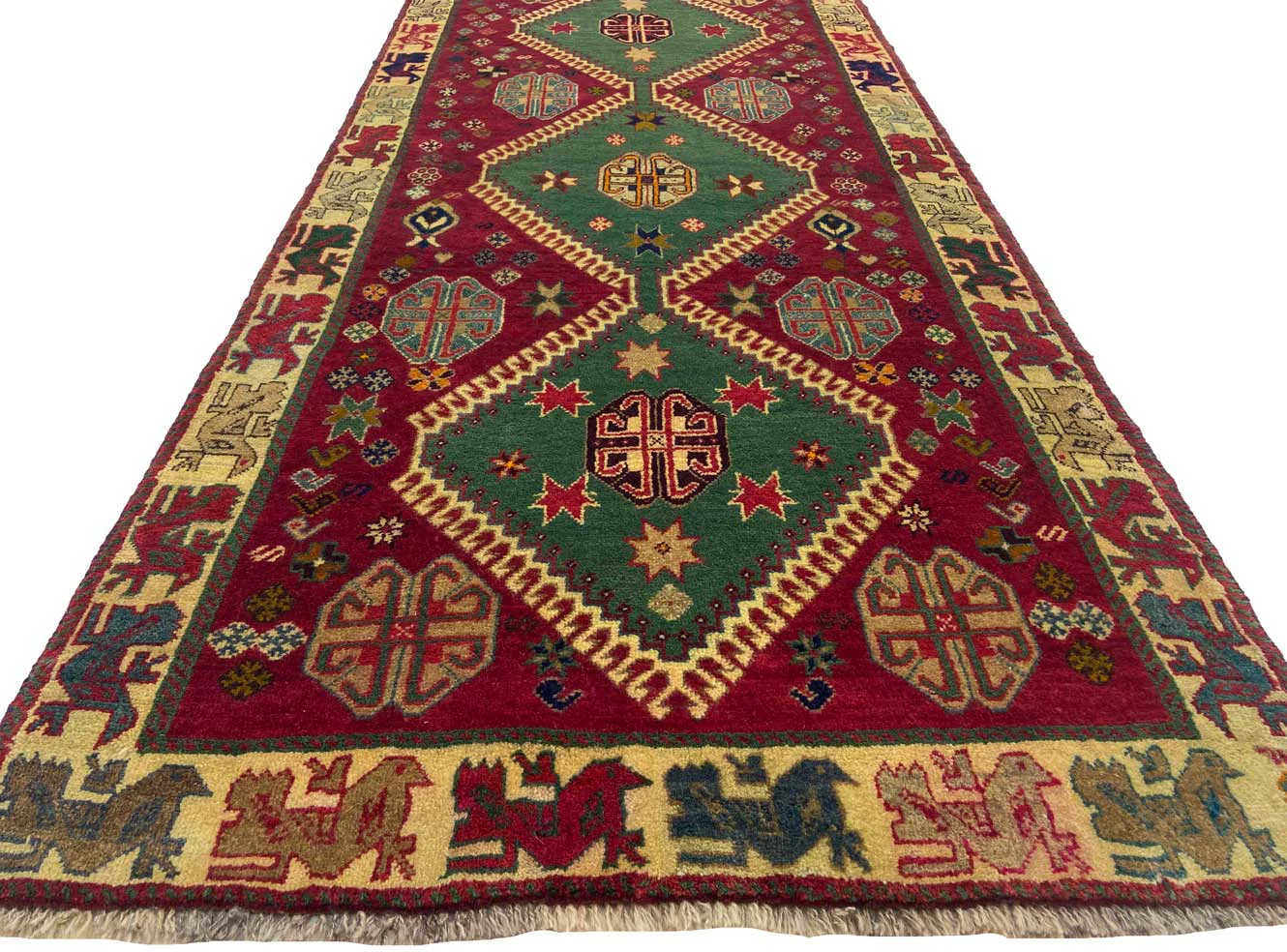 Perserteppich Fars 222 x 96 cm Wolle handgeknüpft