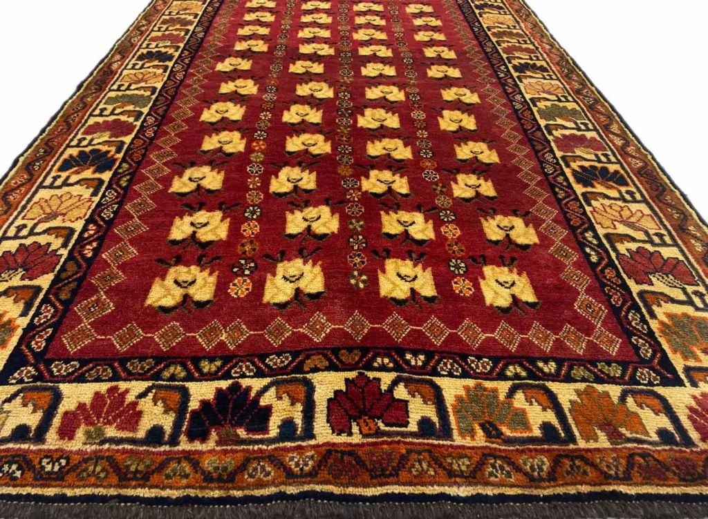 Perserteppich Fars 226 x 146 cm Schurwolle handgeknüpft