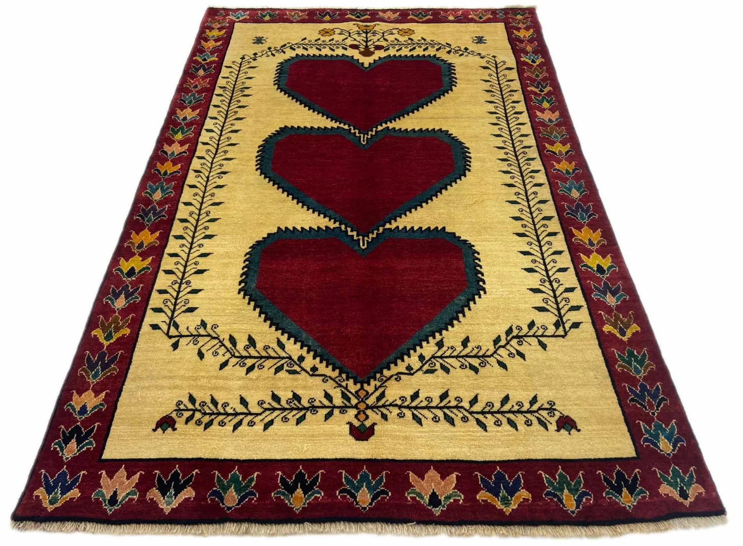 gabbeh-shuli-teppich-231-x-154-cm-90000-180000-knoten-m-ausgefallene-1 Perserteppich Fars 231 x 154 cm Wolle handgeknüpft