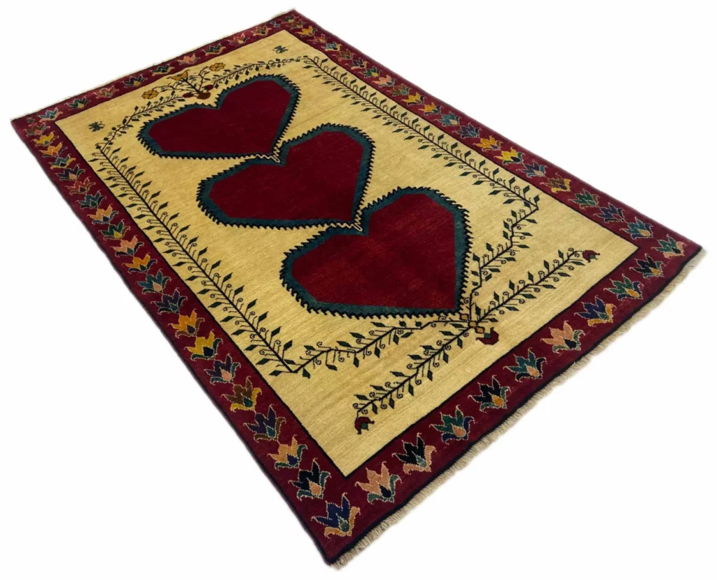 gabbeh-shuli-teppich-231-x-154-cm-90000-180000-knoten-m-ausgefallene-2 Perserteppich Fars 231 x 154 cm Wolle handgeknüpft
