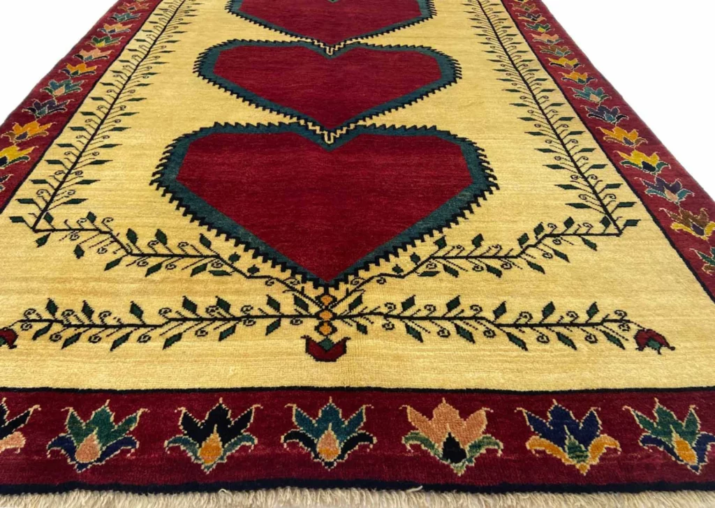 gabbeh-shuli-teppich-231-x-154-cm-90000-180000-knoten-m-ausgefallene-4 Perserteppich Fars 231 x 154 cm Wolle handgeknüpft