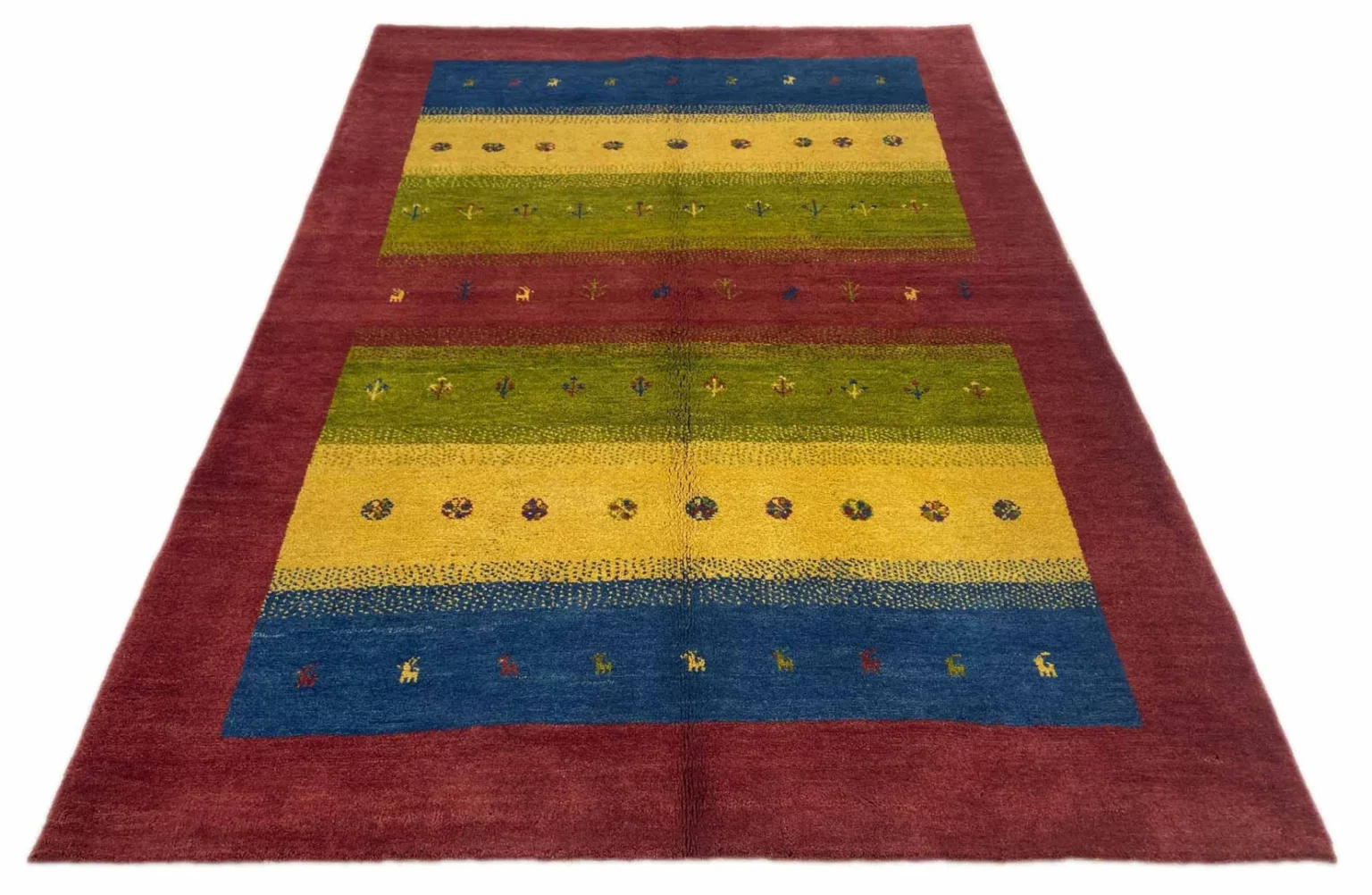 Perserteppich Fars Gabbeh 233 x 167 cm Wolle handgeknüpft