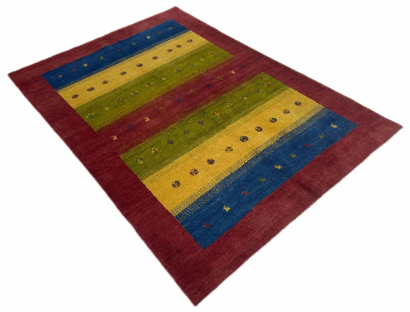 Perserteppich Fars Gabbeh 233 x 167 cm Wolle handgeknüpft