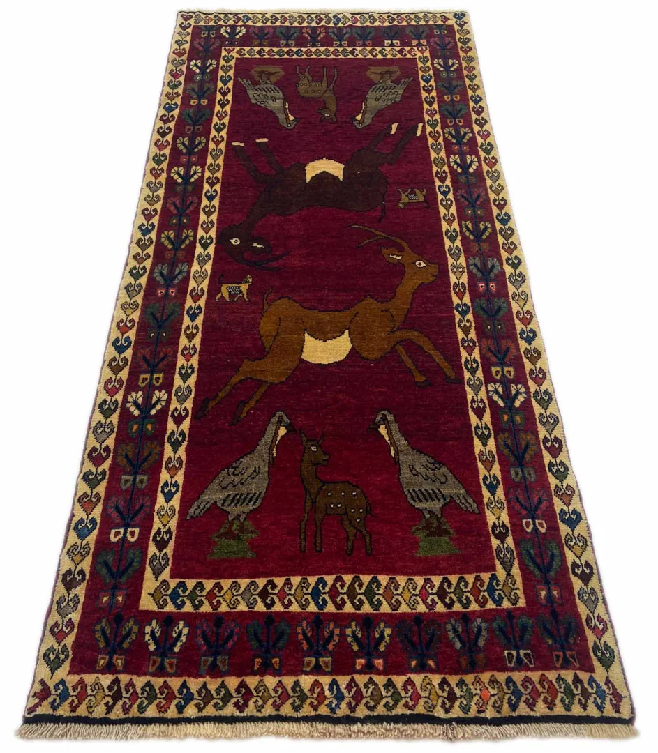Perserteppich Fars 238 x 104 cm Wolle handgeknüpft